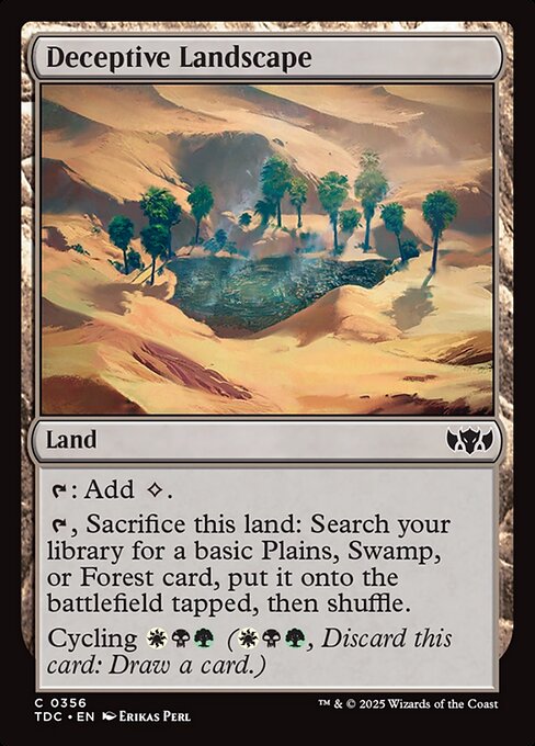 Magic the Gathering Card - Deceptive Landscape - MTG Circle