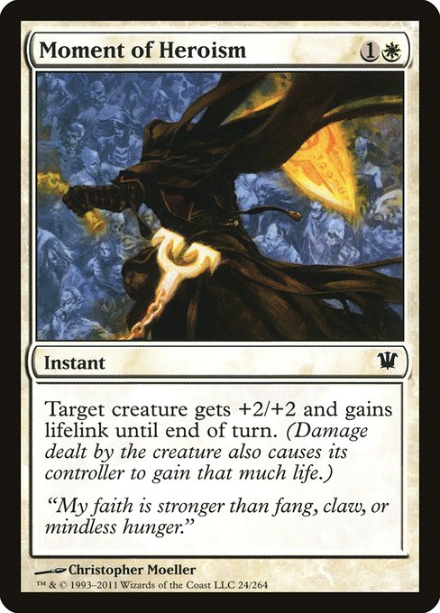 Magic the Gathering Card - Moment of Heroism - MTG Circle