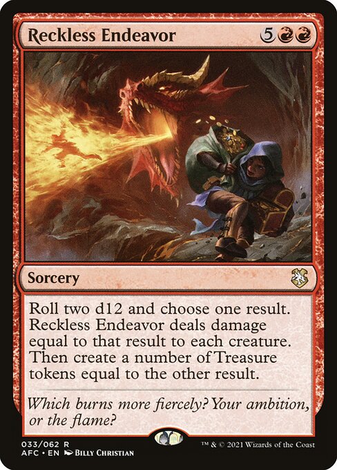 Magic the Gathering Card - Reckless Endeavor - MTG Circle