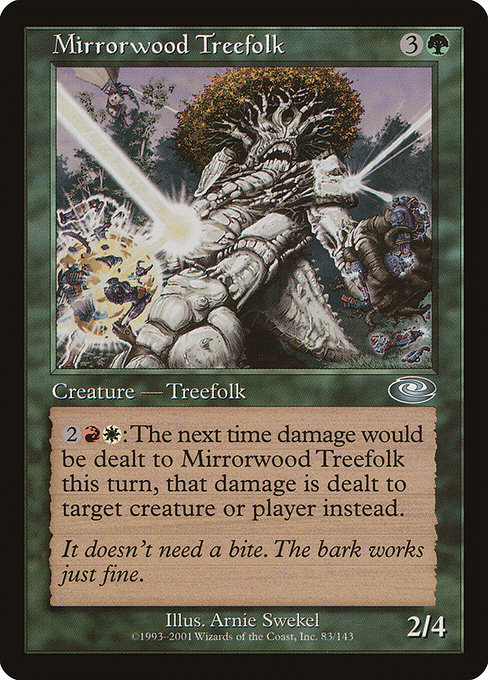 Magic the Gathering Card - Mirrorwood Treefolk - MTG Circle