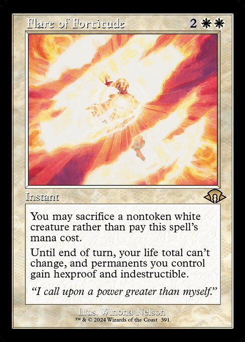 Magic the Gathering Card - Flare of Fortitude - MTG Circle
