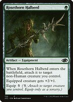 Magic the Gathering Card - Rosethorn Halberd - MTG Circle