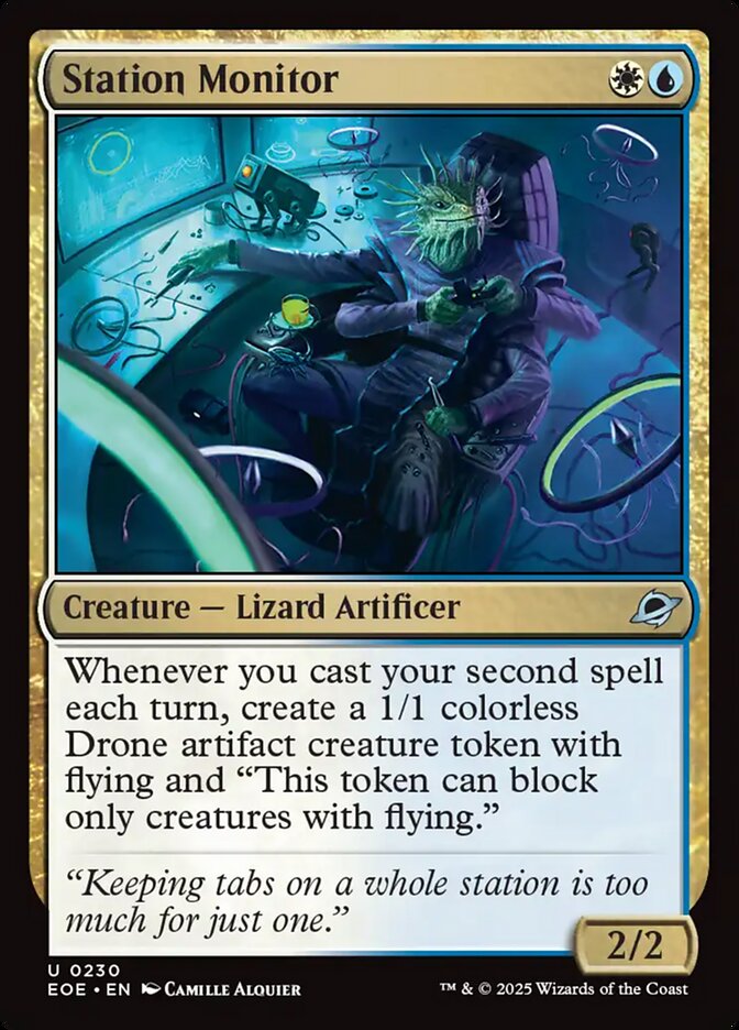 Magic the Gathering Card - Station Monitor - MTG Circle