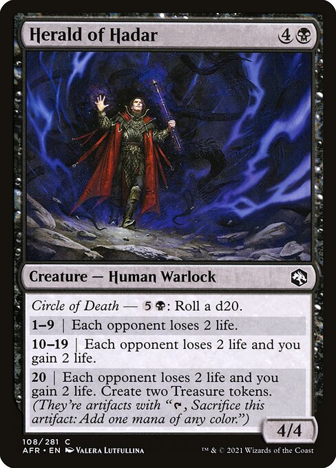 Magic the Gathering Card - Herald of Hadar - MTG Circle