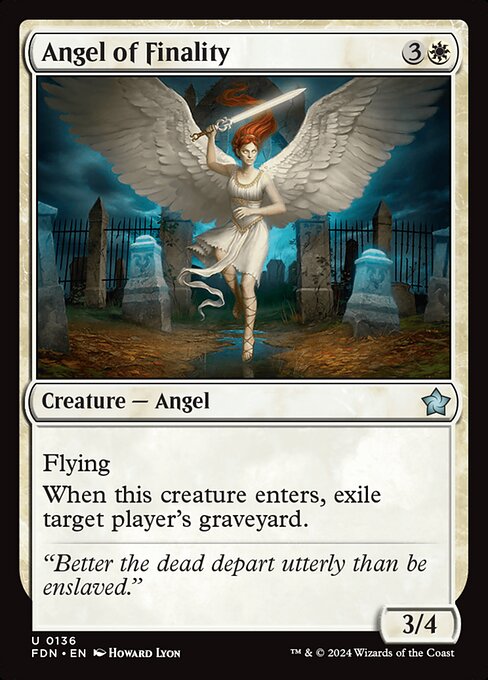 Magic the Gathering Card - Angel of Finality - MTG Circle