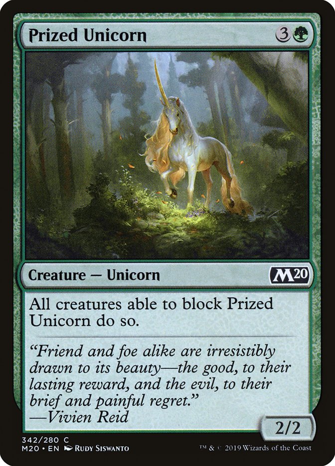 Magic the Gathering Card - Prized Unicorn - MTG Circle