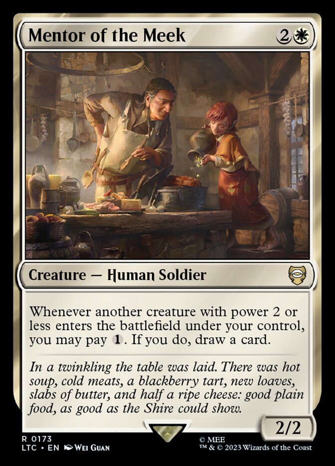 Magic the Gathering Card - Mentor of the Meek - MTG Circle