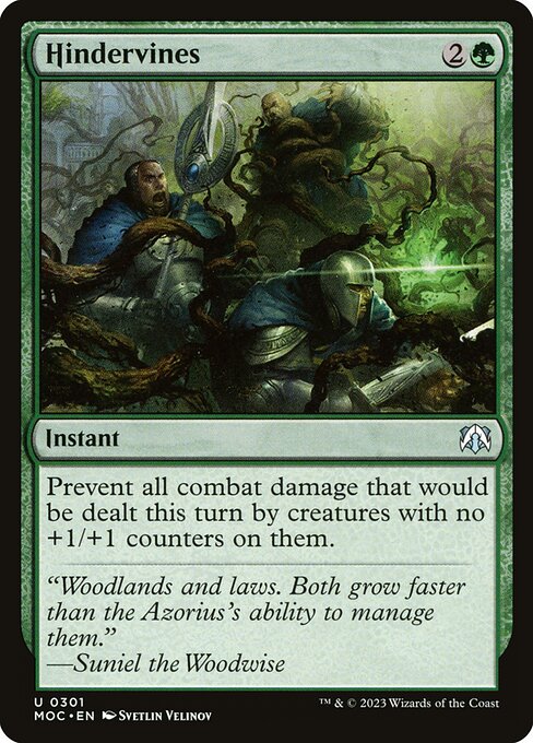 Magic the Gathering Card - Hindervines - MTG Circle