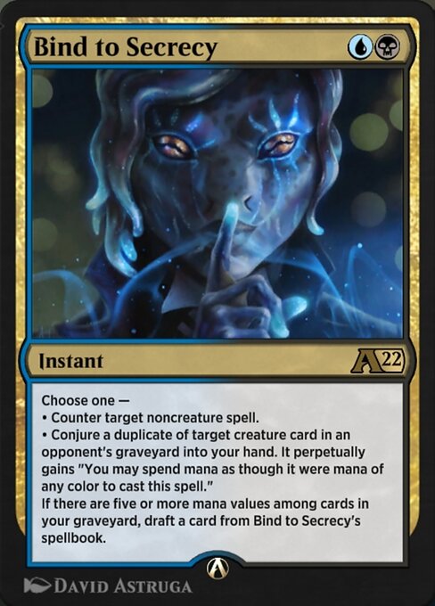 Magic the Gathering Card - Bind to Secrecy - MTG Circle
