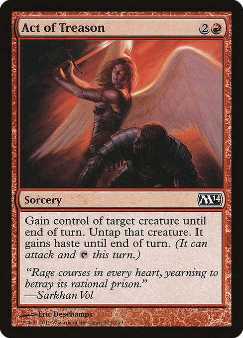 Magic the Gathering Card - Act of Treason - MTG Circle