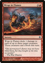 Magic the Gathering Card - Wrap in Flames - MTG Circle