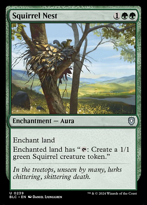 Magic the Gathering Card - Squirrel Nest - MTG Circle