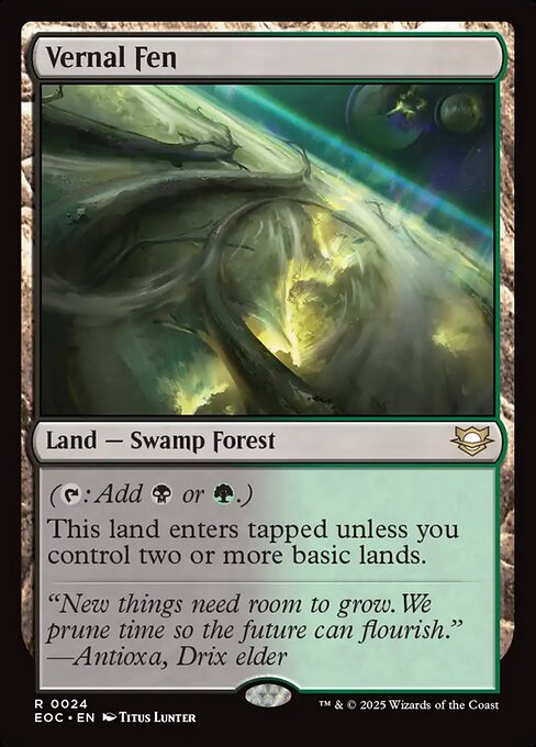 Magic the Gathering Card - Vernal Fen - MTG Circle