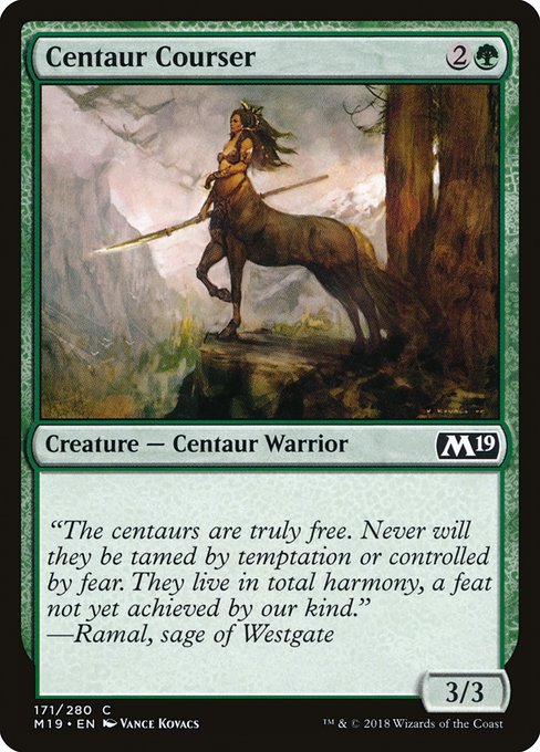 Magic the Gathering Card - Centaur Courser - MTG Circle