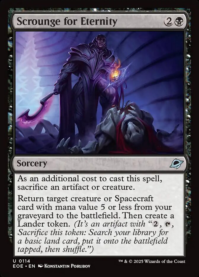 Magic the Gathering Card - Scrounge for Eternity - MTG Circle