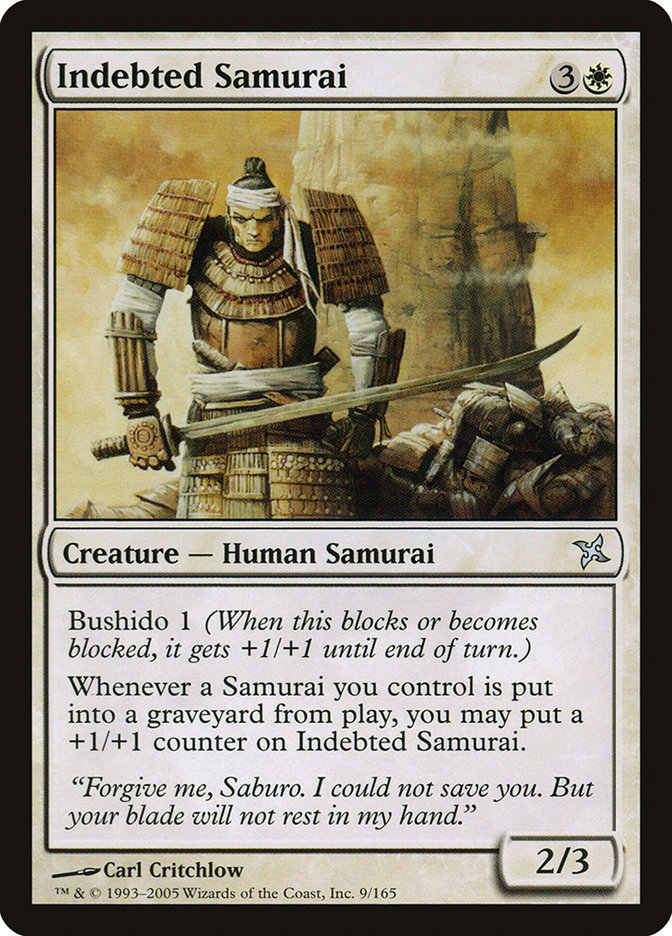 Magic the Gathering Card - Indebted Samurai - MTG Circle