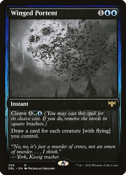 Magic the Gathering Card - Winged Portent - MTG Circle