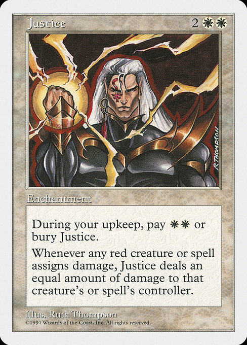 Magic the Gathering Card - Justice - MTG Circle