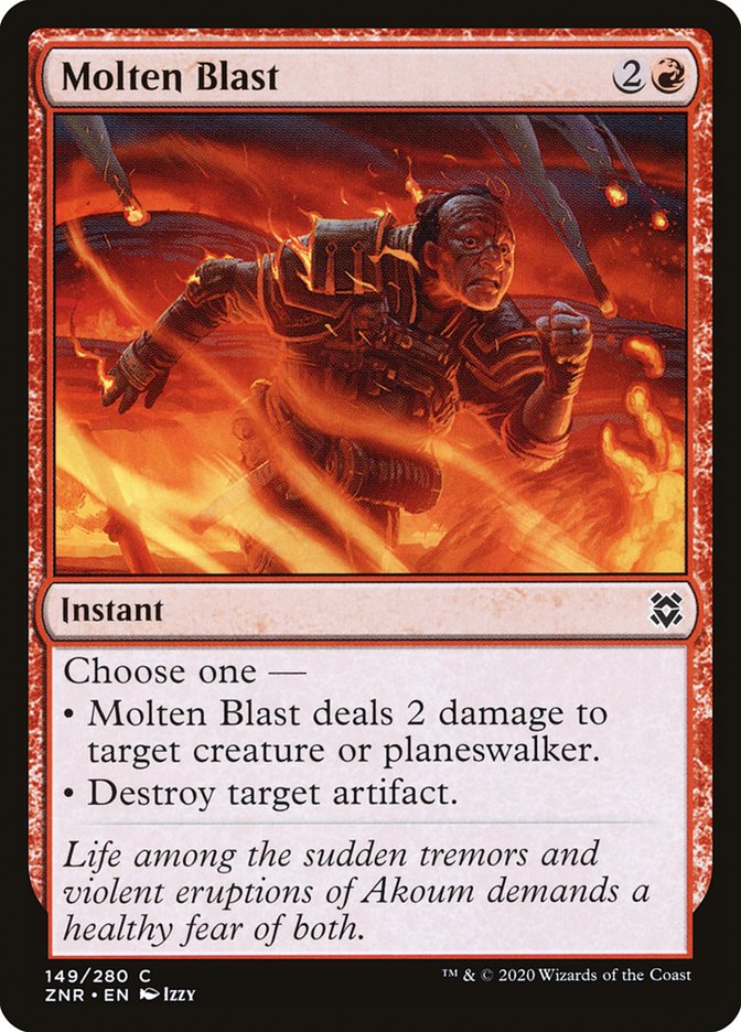 Magic the Gathering Card - Molten Blast - MTG Circle