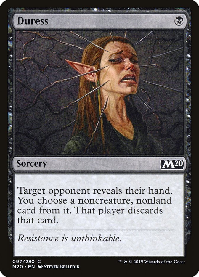 Magic the Gathering Card - Duress - MTG Circle
