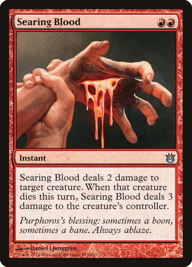 Magic the Gathering Card - Searing Blood - MTG Circle