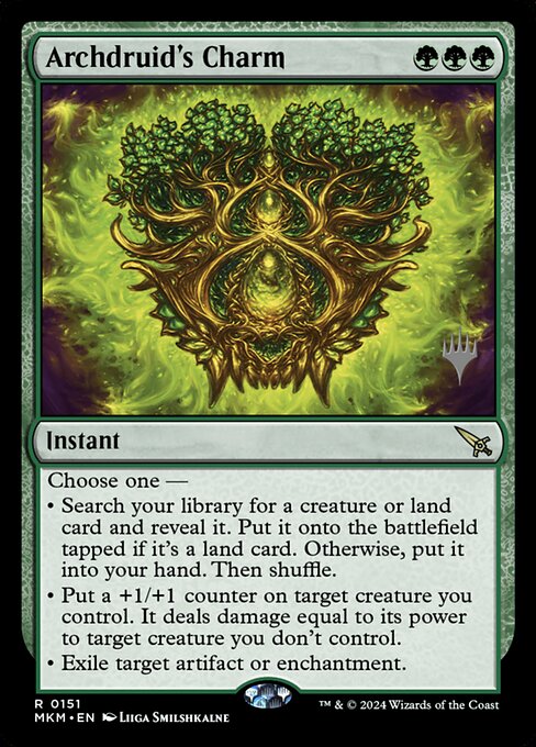 Magic the Gathering Card - Archdruid's Charm - MTG Circle