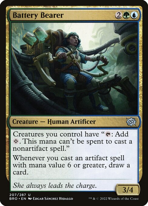 Magic the Gathering Card - Battery Bearer - MTG Circle