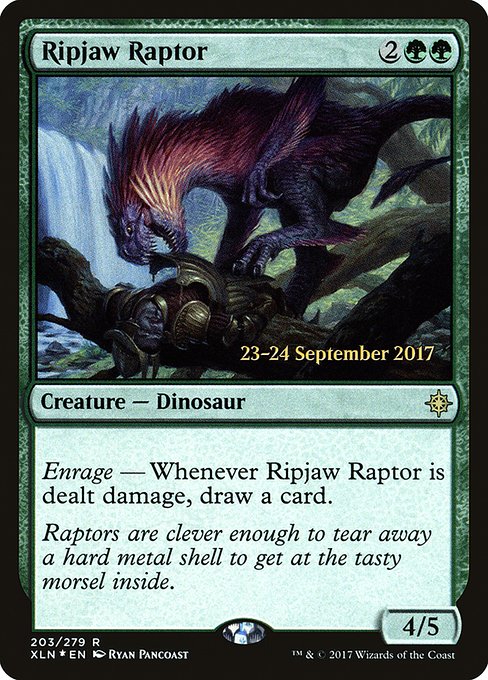 Magic the Gathering Card - Ripjaw Raptor - MTG Circle