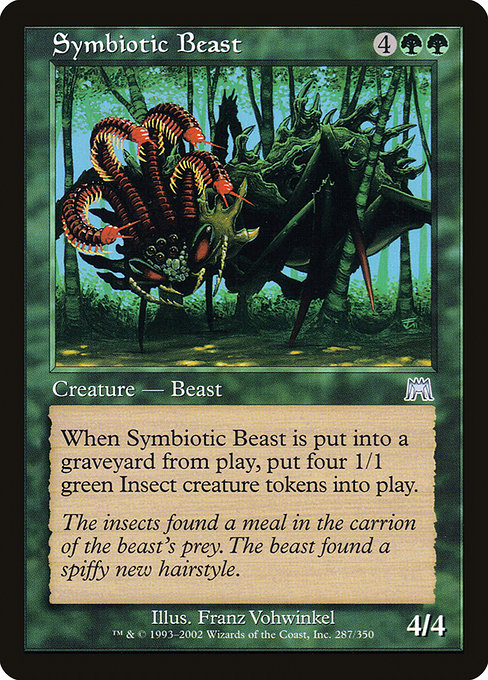 Magic the Gathering Card - Symbiotic Beast - MTG Circle