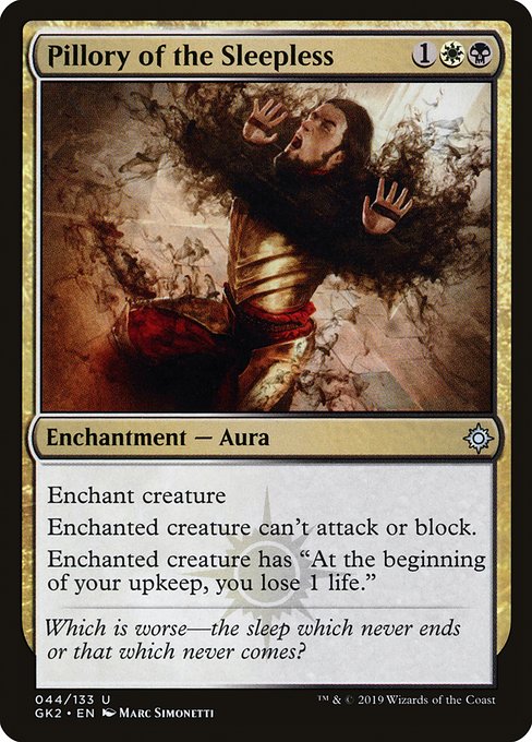 Magic the Gathering Card - Pillory of the Sleepless - MTG Circle