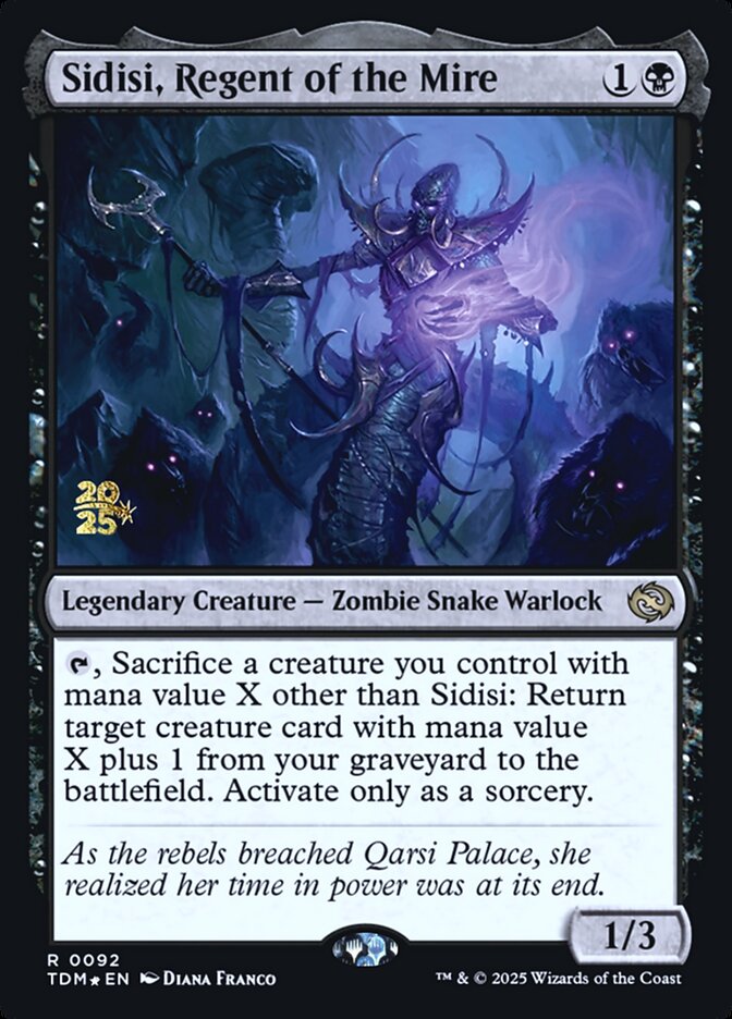 Magic the Gathering Card - Sidisi, Regent of the Mire - MTG Circle