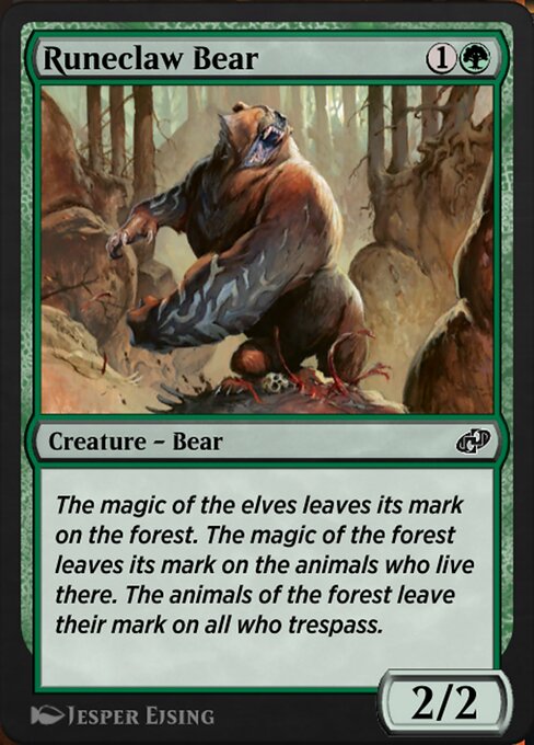 Magic the Gathering Card - Runeclaw Bear - MTG Circle