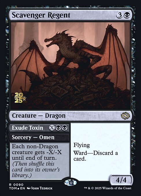 Magic the Gathering Card - Scavenger Regent // Exude Toxin - MTG Circle