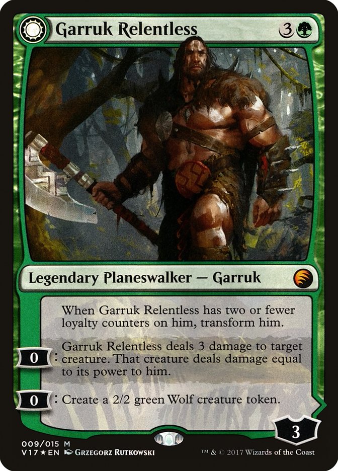 Magic the Gathering Card - Garruk Relentless - MTG Circle