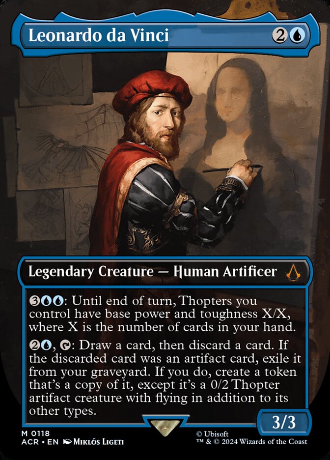 Magic the Gathering Card - Leonardo da Vinci - MTG Circle