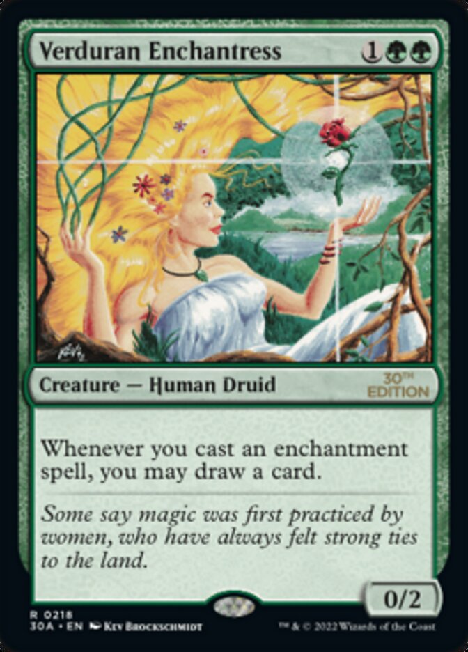 Magic the Gathering Card - Verduran Enchantress - MTG Circle