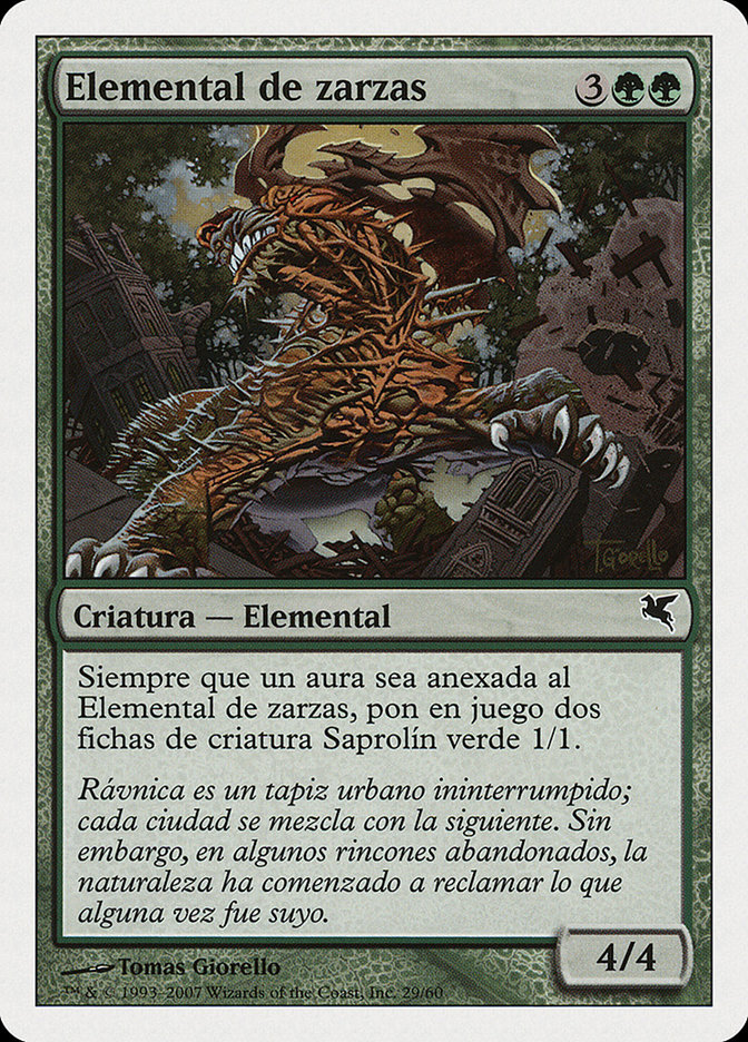 Magic the Gathering Card - Bramble Elemental - MTG Circle