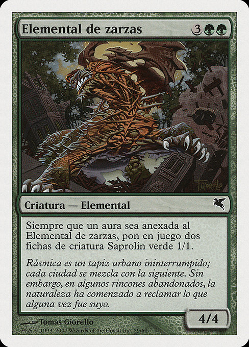 Magic the Gathering Card - Bramble Elemental - MTG Circle