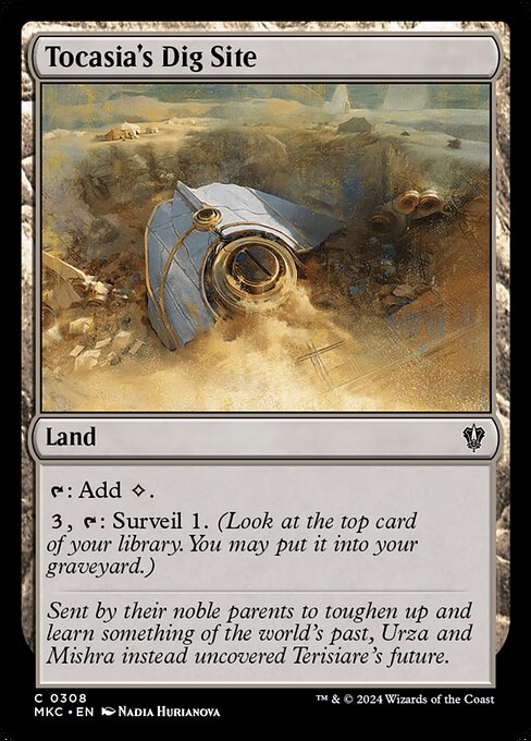Magic the Gathering Card - Tocasia's Dig Site - MTG Circle
