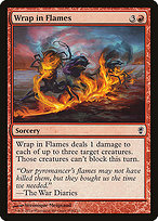 Magic the Gathering Card - Wrap in Flames - MTG Circle