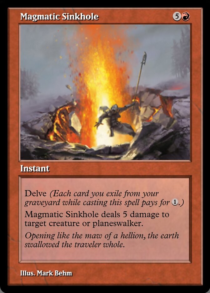 Magic the Gathering Card - Magmatic Sinkhole - MTG Circle