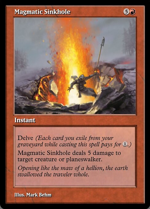 Magic the Gathering Card - Magmatic Sinkhole - MTG Circle