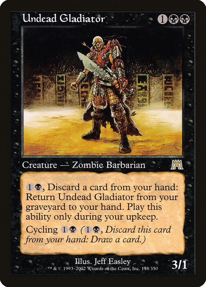 Magic the Gathering Card - Undead Gladiator - MTG Circle