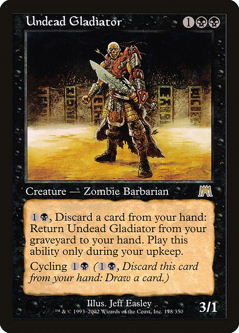 Magic the Gathering Card - Undead Gladiator - MTG Circle