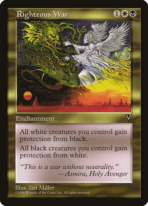 Magic the Gathering Card - Righteous War - MTG Circle