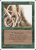 Magic the Gathering Card - Wall of Brambles - MTG Circle