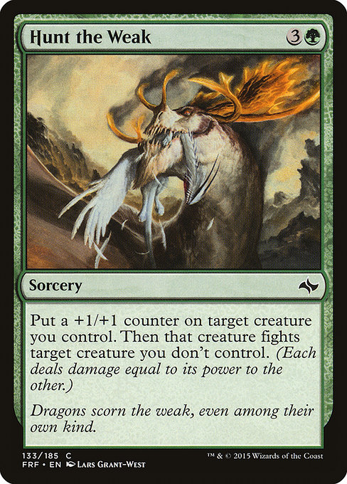 Magic the Gathering Card - Hunt the Weak - MTG Circle