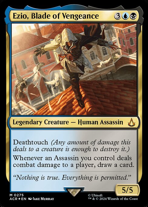 Magic the Gathering Card - Ezio, Blade of Vengeance - MTG Circle