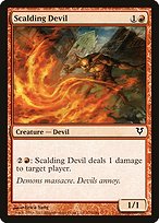 Magic the Gathering Card - Scalding Devil - MTG Circle