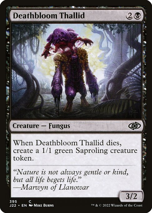 Magic the Gathering Card - Deathbloom Thallid - MTG Circle